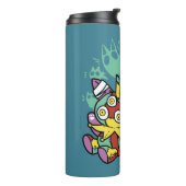 Paw-sitively Frightful | Monstrous Cats Halloween  Thermosbeker (Gedraaid links)