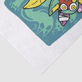 Paw-sitively Frightful | Monstrous Cats Halloween Tissuepapier (Detail)