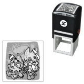 Paw-sitively Frightful | Monstrous Cats Halloween  Zelfinktende Stempel (In situ)