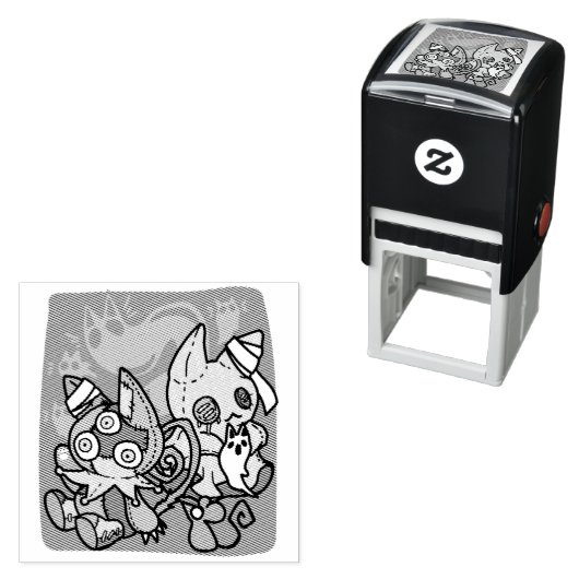 Paw-sitively Frightful | Monstrous Cats Halloween  Zelfinktende Stempel (In situ)