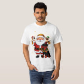 Paw-some Holidays: Santa’s Sparkling Pet Squad T-shirt (Voorkant volledig)