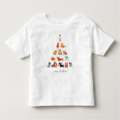 Paw-some kerstboom - een staart-kwispelende vakant kinder shirts (Voorkant)