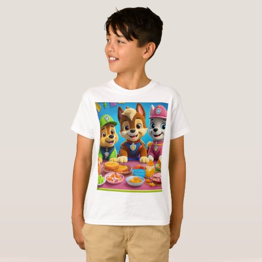 Paw-some Marmalade Fiesta Kinder T-shirt (Voorkant volledig)