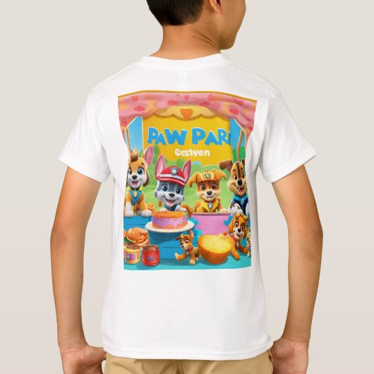 Paw-some Marmalade Fiesta Kinder T-shirt (Achterkant)