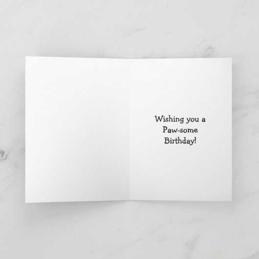 Paw-some verjaardag voor vriend | Duitse herder Kaart (Binnen)