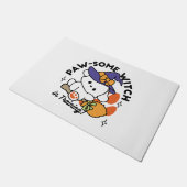 Paw-some Witch in Training - Schattigee Halloween- Deurmat (Schuin)
