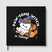 Paw-some Witch in Training - Schattigee Halloween- Gastenboek (Voorkant)