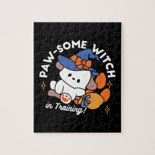 Paw-some Witch in Training - Schattigee Halloween- Legpuzzel