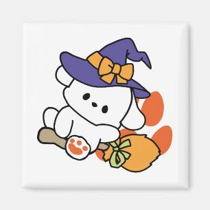 Paw-some Witch in Training - Schattigee Halloween- Magneet