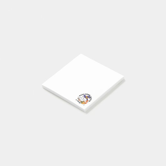 Paw-some Witch in Training - Schattigee Halloween- Post-it® Notes (Schuin)