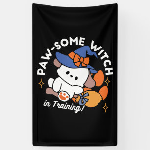 Paw-some Witch in Training - Schattigee Halloween- Spandoek