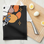 Paw-some Witch in Training - Schattigee Halloween- Theedoek (Quarter Fold)