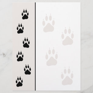 Paw Track Animal Care Letterhead Briefpapier