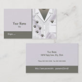 Paw Tracks Carte de visite vétérinaire (Devant / Derrière)