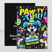 Paw-Ty Tijd Kaart (Voorkant / Achterkant)