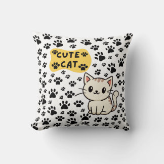 Pawfectly Schattige Cat Kussen