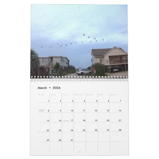 Pawleys Island Wall Calendrier Conception 7 (Mar 2026)