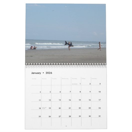 Pawleys Island Wall Calendrier Conception 7 (Jan 2026)