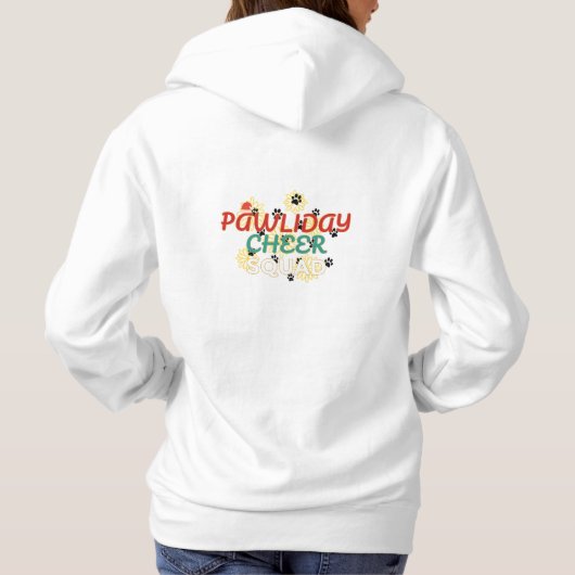Pawliday Cheer Squad – Funny Christmas Hoodie for  (Achterkant)