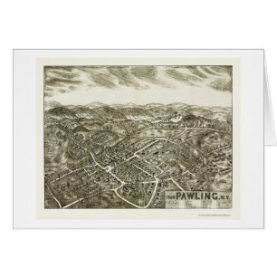 Pawling, carte panoramique de NY - 1909