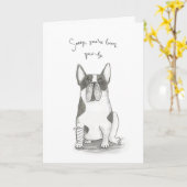 'Pawly' chien obtenir la carte de bien (Fleur jaune)