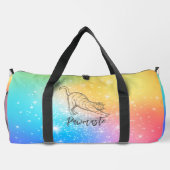 Pawmaste Cat Yoga Large Duffel Bag Plunjezak (Achterkant)