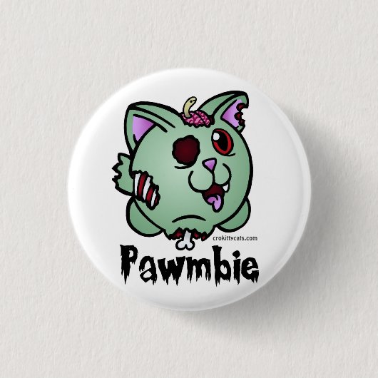 Pawmbie-Button Ronde Button 3,2 Cm (Voorkant)