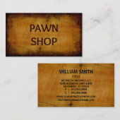 Pawn Shop Antique Brossé Carte de visite (Devant / Derrière)
