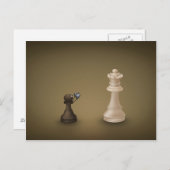 Pawn take Queen Briefkaart (Voorkant / Achterkant)