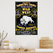 Pawnee Bill Wild West White Buffalo Poster (Keuken)