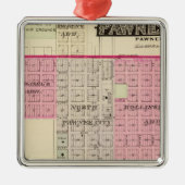 Pawnee City, Nebraska Metalen Ornament (Voorkant)