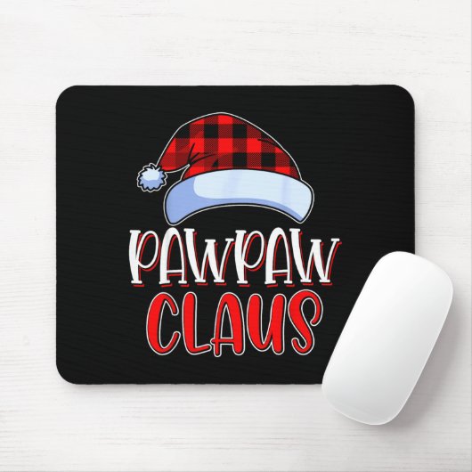 Pawpaw Claus Santa Family Matching Christmas Pajam Muismat (Met muis)