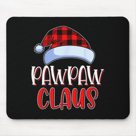 Pawpaw Claus Santa Family Matching Christmas Pajam Muismat (Voorkant)