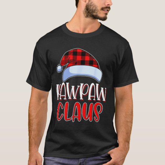 Pawpaw Claus Santa Family Matching Christmas Pajam T-shirt (Voorkant)