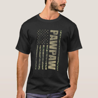 Pawpaw Gifts van kleinkinderen vaderdag Camo Ameri T-shirt