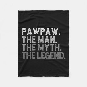 Pawpaw Het Man De mythe De legende Grappig Cool Pa Fleece Deken