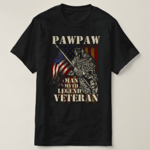 pawpaw man mythe legend veteraan t-shirt