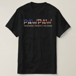 pawpaw man mythe legend veteraan t-shirt