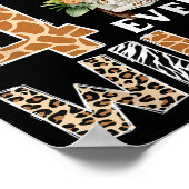 Pawpaw Of The Four Ever Wild Safari 4th Birthday B Poster (Hoek)