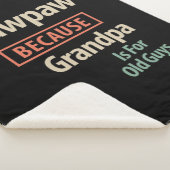 PawPaw omdat opa voor oude jongens is Sherpa Deken (3/4)