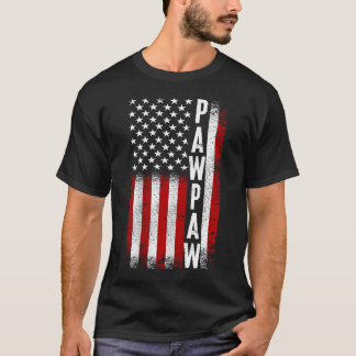 Pawpaw Patriotic American USA Flag Best Pawpaw T-shirt