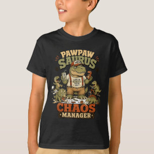 Pawpaw saurus chaos manager opa vader grap grap jo t-shirt