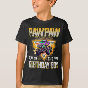 Pawpaw Van De Jarige Monstertruck Verjaardag T-shirt