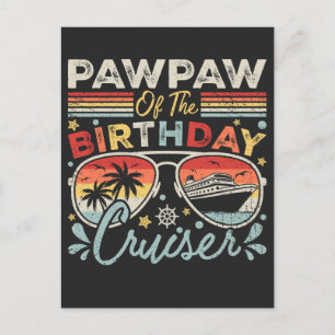 Pawpaw van de verjaardagscruiser-vakantie briefkaart