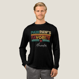 Pawpaws favoriete retro eenvoudige moderne scriptn Tri-Blend shirt