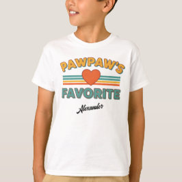 Pawpaw's Favorite Vintage Simple Script Name T-shirt