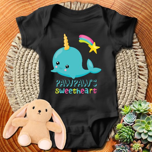 Pawpaw's liefje Kawaii Narwhal Romper