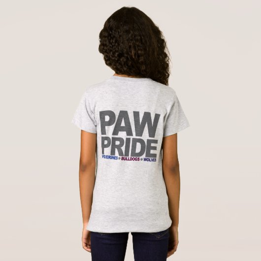 PawPride Girls T-shirt (Achterkant volledig)