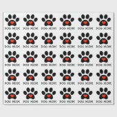 Pawprint Dog Mama Cadeaupapier (Vlak)