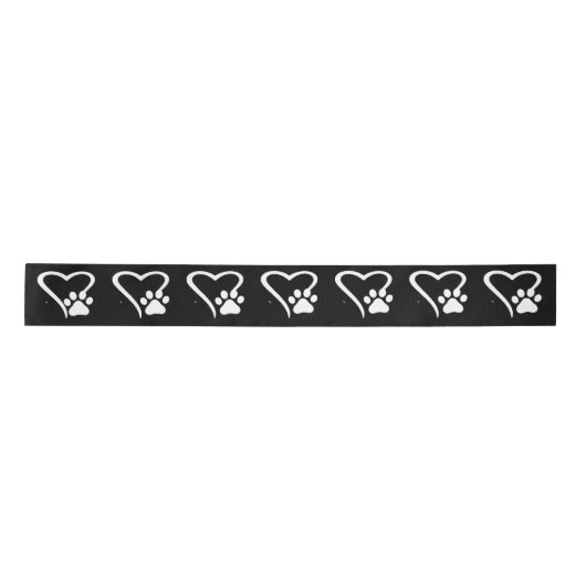 PawPrint en hartband Lint (Voorkant)